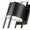 Z-Lite Luca Outdoor Wall, 2-Light, 9.25 In.W x 9.5 In.L x 24 In.H, Black/Etched 517B-BK-LED - alternate 2